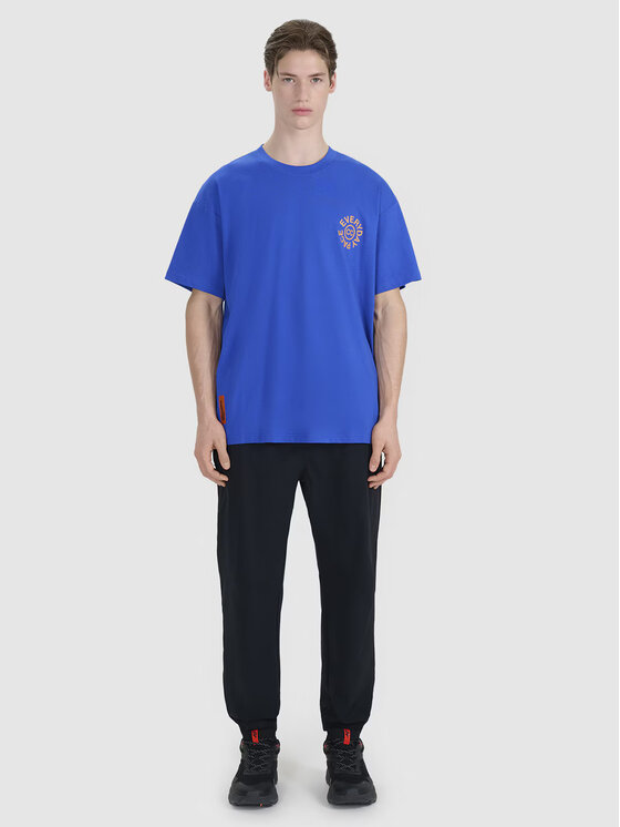 4F 4F T-shirt 4FWSS25TTSHM1979-36S Blu Oversize