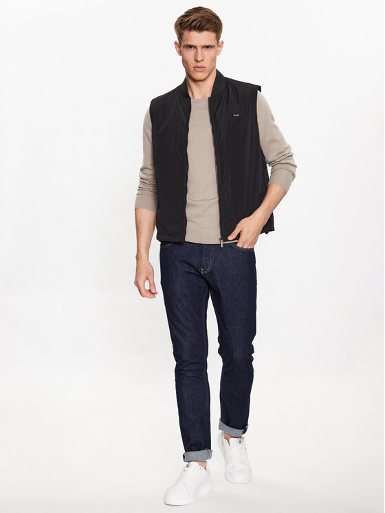 Calvin Klein Calvin Klein Sweter K10K109474 Beżowy Regular Fit
