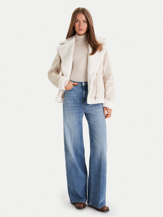 Morgan Morgan Giacca in similpelle 242-GSAPA Beige Regular Fit