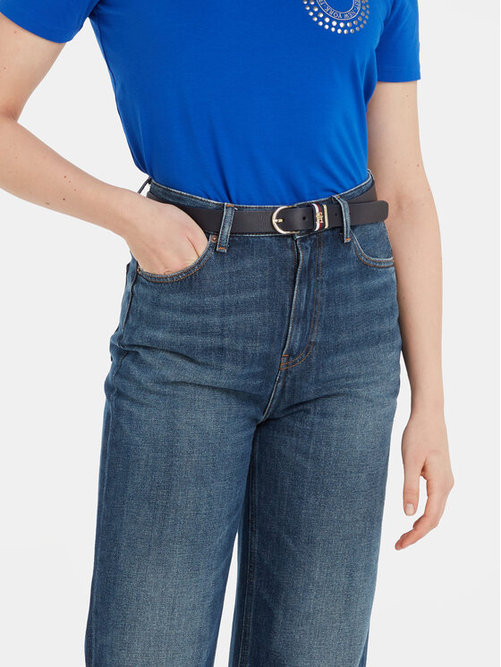 Tommy Hilfiger Tommy Hilfiger Ženski pas Th Timeless 3.5 AW0AW15387 Mornarsko modra