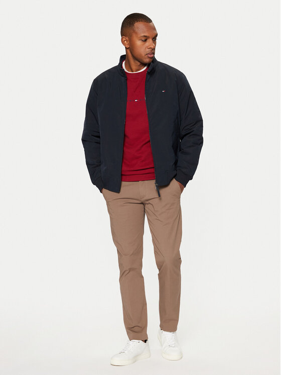 Tommy Hilfiger Tommy Hilfiger Bunda pro přechodné období Harrington MW0MW37647 Tmavomodrá Regular Fit