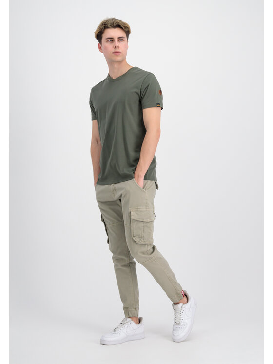 Alpha Industries Alpha Industries T-Shirt Dragon Embroidery T-Shirt Zielony Regular Fit