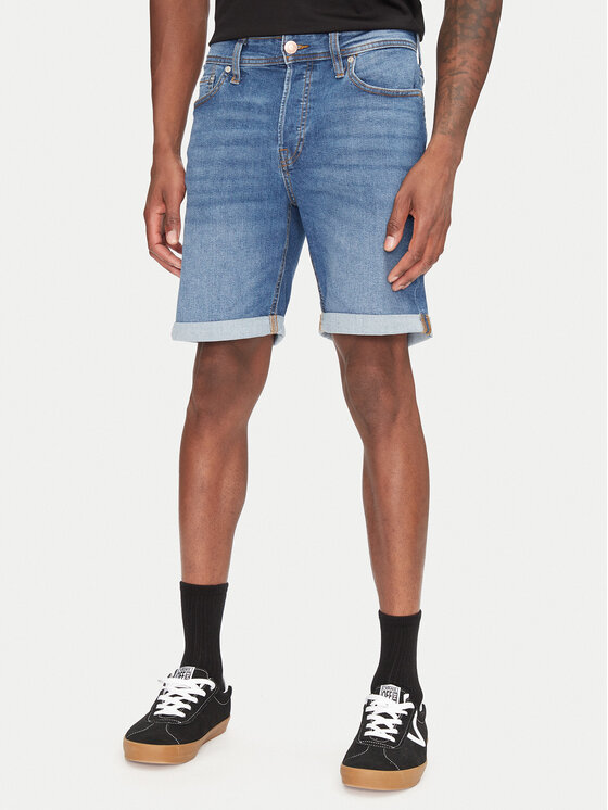 Jack&Jones Męskie Szorty jeansowe, rozmiar S, Niebieskie, Rick 12269499