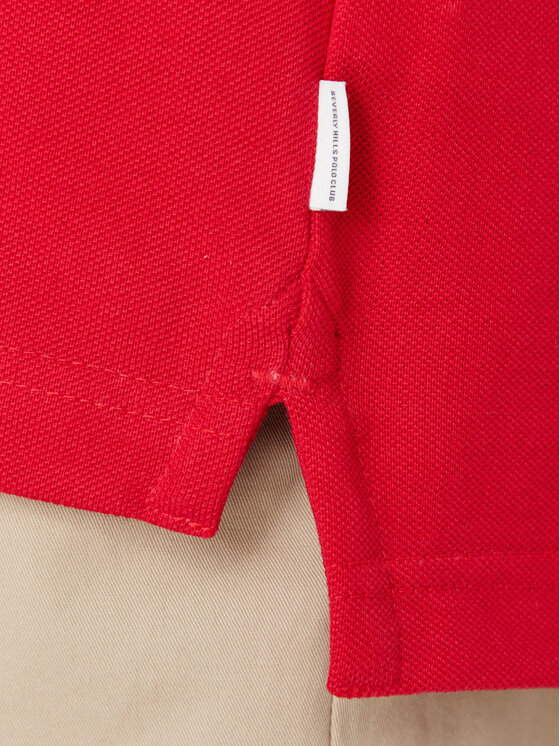 Beverly Hills Polo Club Beverly Hills Polo Club Polo majica P-SS26M-P2525 Rdeča Regular Fit
