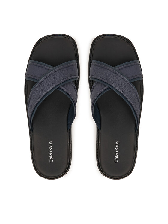 Calvin Klein Calvin Klein Nazouváky Sq Molded Sandal Xcross Wb HM0HM02101 Tmavomodrá