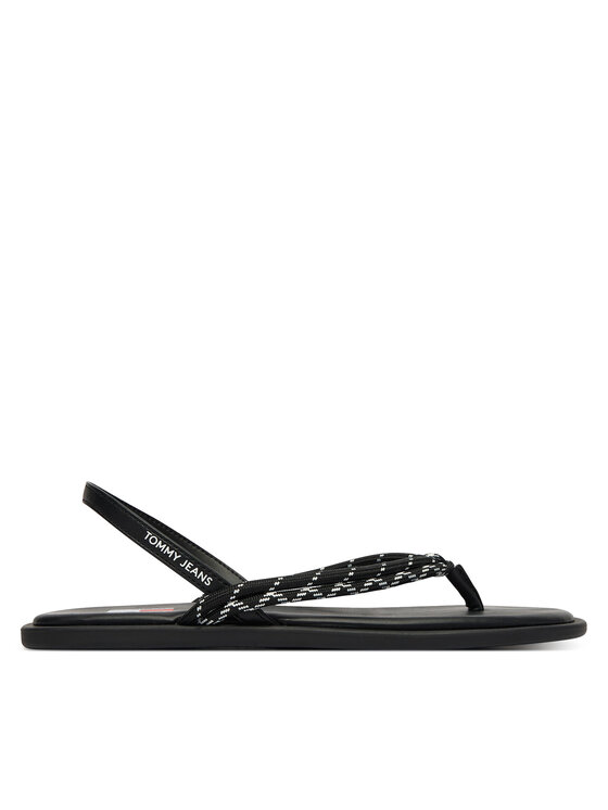 Tommy Jeans Sandały Tjw Casual Rope Sandal EN0EN02951 Czarny