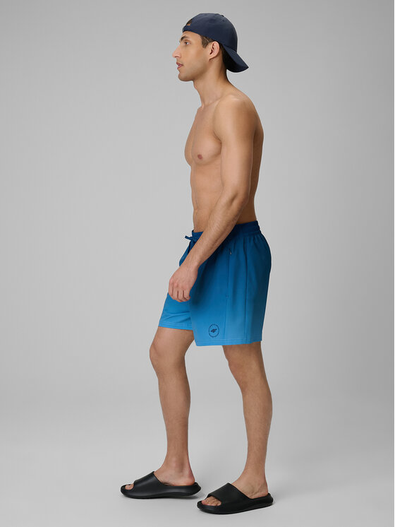 4F 4F Szorty kąpielowe BEACHWEAR Turkusowy Regular Fit