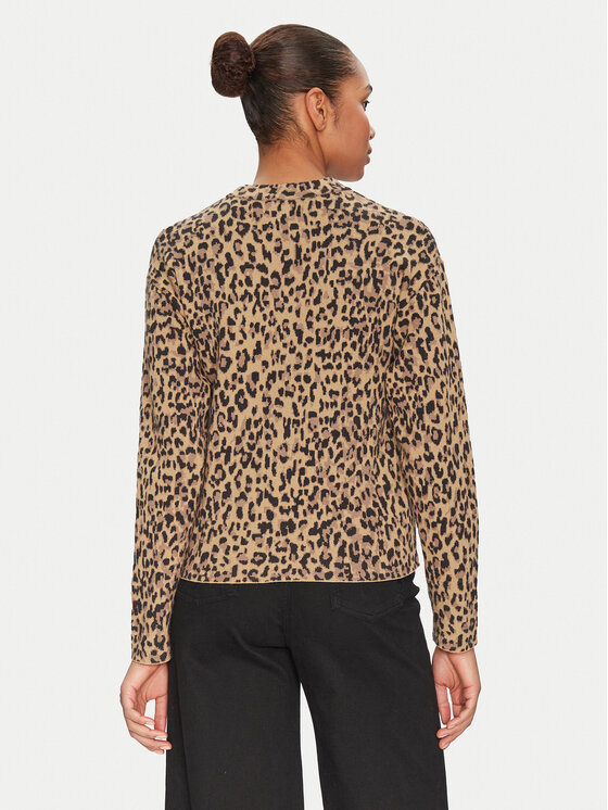 Pieces Pieces Pulover Seo 17156343 Rjava Regular Fit