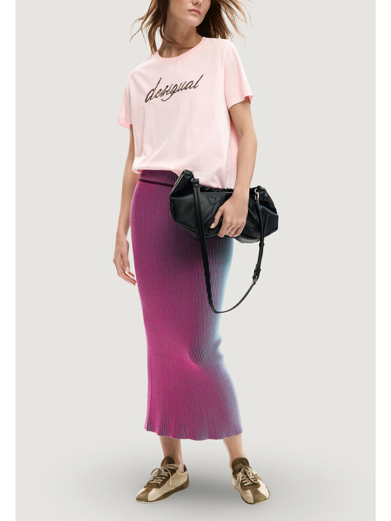 Desigual Desigual T-shirt TS_VARSOVIA Rosa Casual Fit