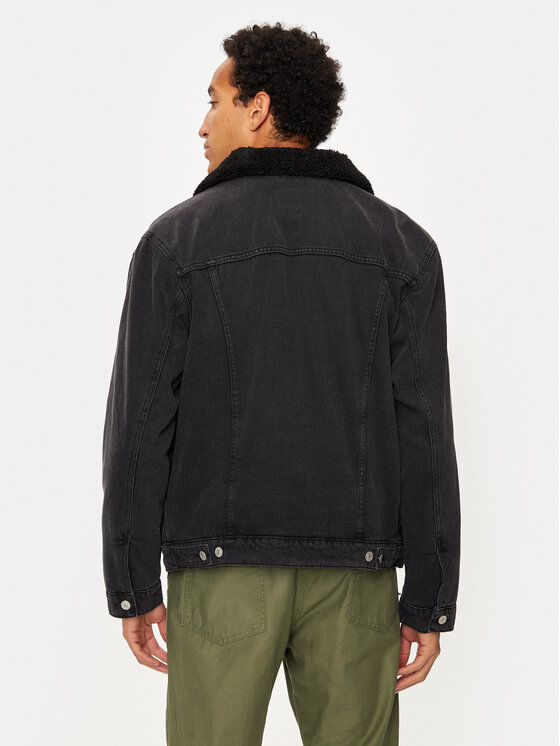 SCHOTT N.Y.C. SCHOTT N.Y.C. Джинсова куртка TRUCKSHERPA Сірий Regular Fit