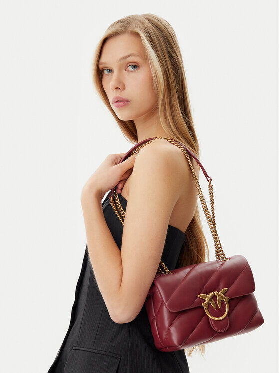 PINKO PINKO Τσάντα Love Puff Mini Cl PE 25 PLTT 100039 A0F2 Μπορντό