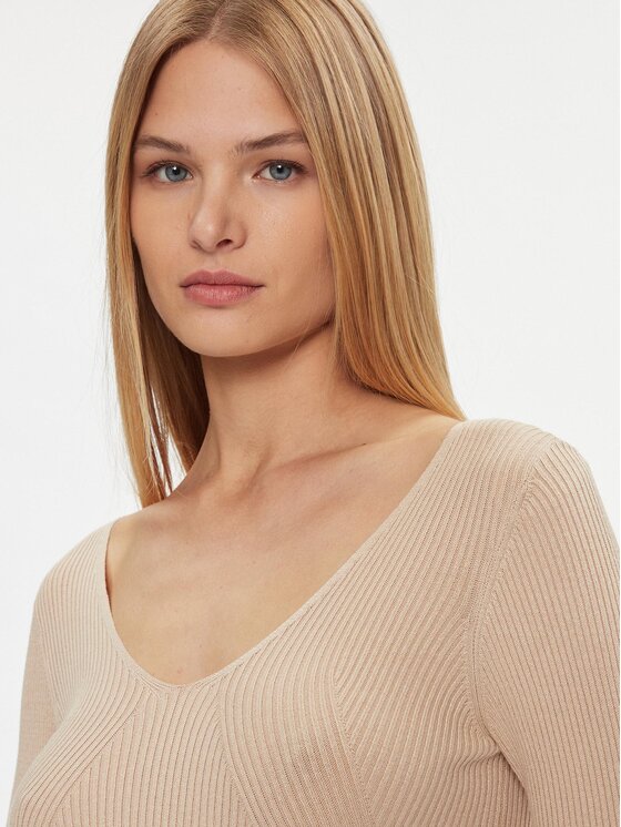 ONLY ONLY Пуловер 15302350 Бежов Regular Fit