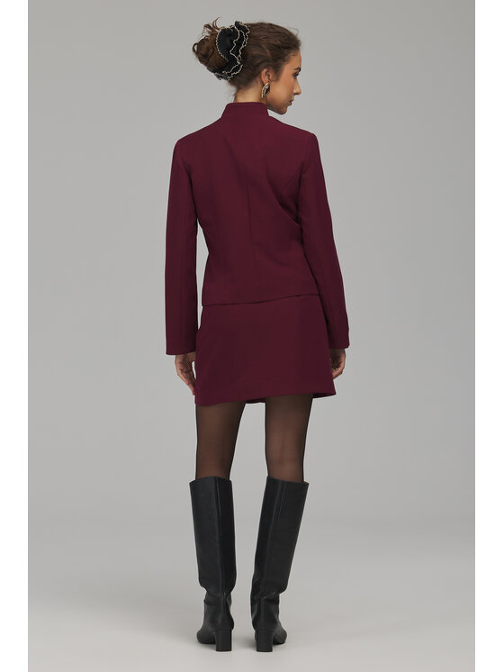 NIFE NIFE Mini sukně SP88 Bordó Regular Fit