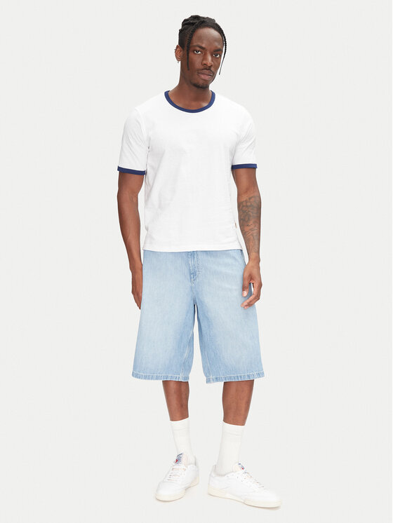 Jack & Jones Jack & Jones T-Shirt Ringer 12277262 Biały Regular Fit