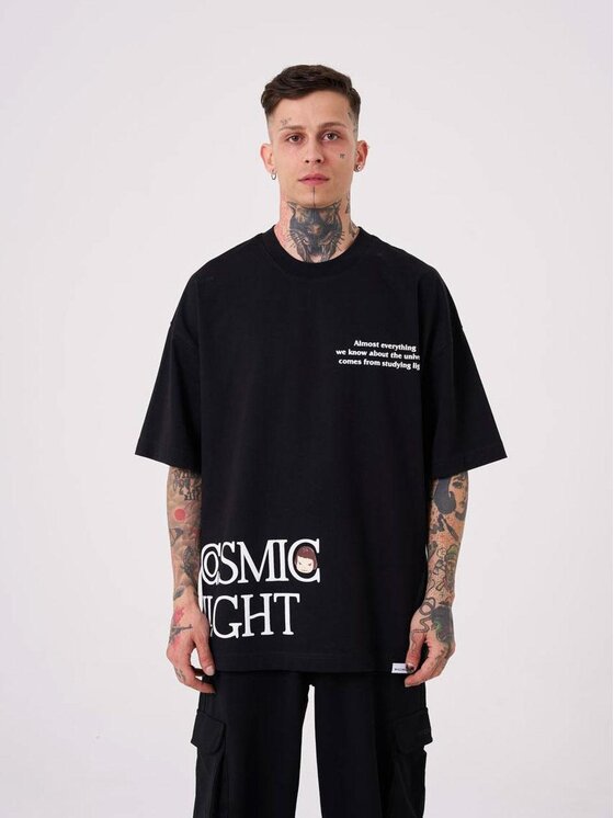 Machinist Machinist T-Shirt Koszulka Z Krótkim Rękawem Oversize Czarna Machinist Cosmic Light L Czarny Oversize