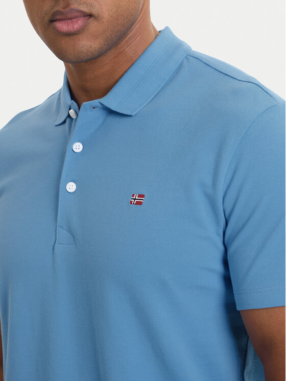 Napapijri Napapijri Tricou polo Ealis NP0A4H8B Albastru Regular Fit