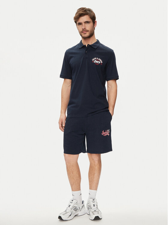 Jack&Jones Jack&Jones Polo Logo 12246692 Tamnoplava Standard Fit