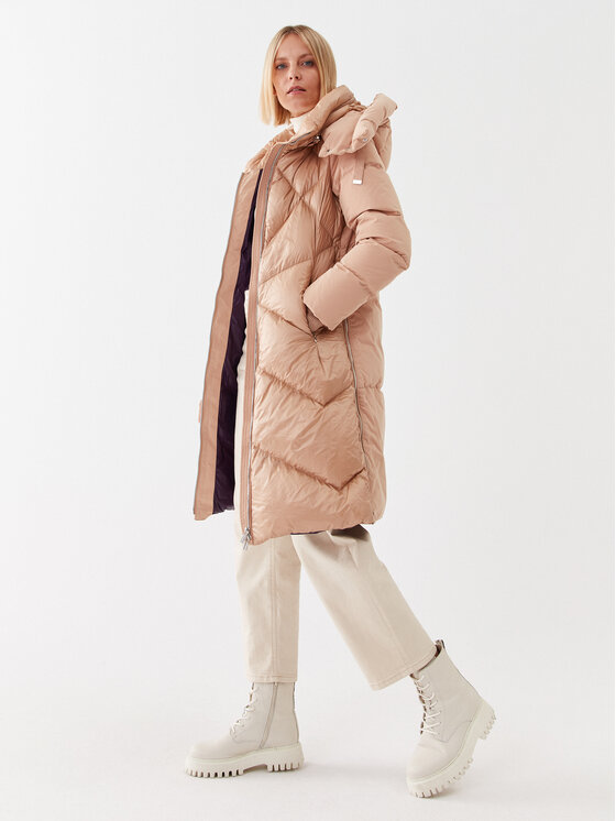 Diego M Diego M Vatovaná bunda 22IP-R402 Béžová Regular Fit