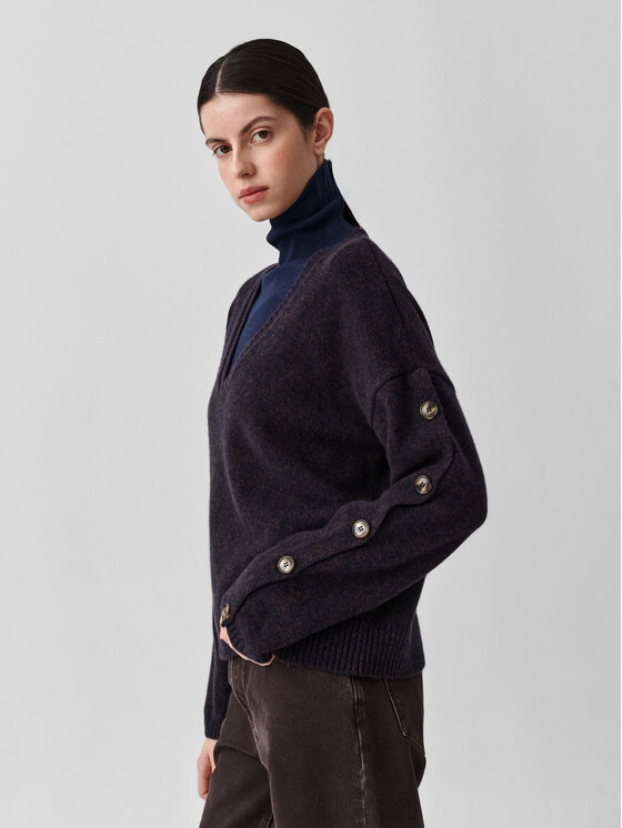 TATUUM TATUUM Sweter SOLIN 1 Brązowy Classic Fit