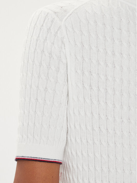 Tommy Hilfiger Tommy Hilfiger Sveter WW0WW41787 Écru Regular Fit
