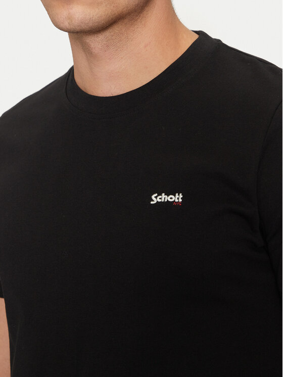 SCHOTT N.Y.C. SCHOTT N.Y.C. T-krekls TSCLAWS1 Melns Regular Fit