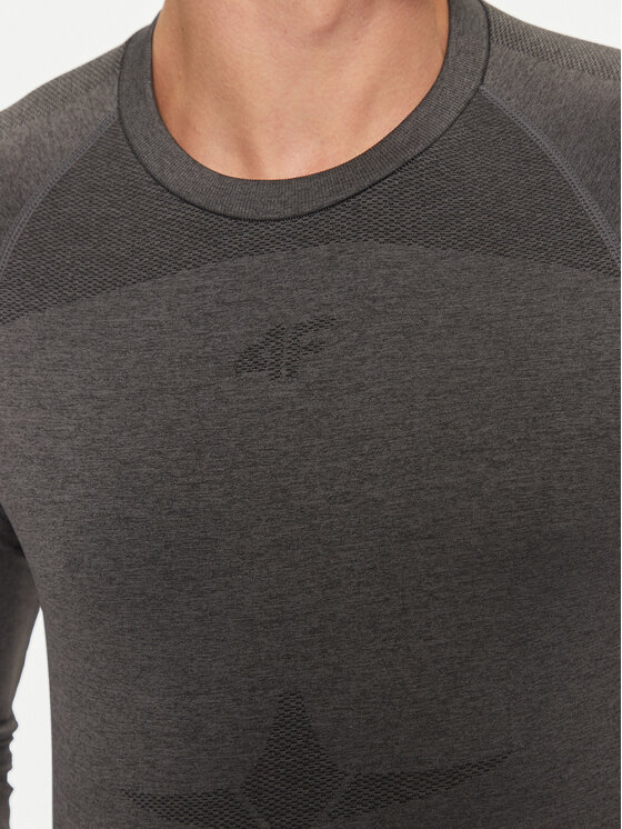 4F 4F Intimo termico pezzo sopra 4FWAW24USEAM174 Nero Slim Fit