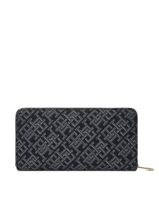 Tommy Hilfiger Tommy Hilfiger Великий жіночий гаманець Icon Lrg Za Jacquard AW0AW17956 Чорний