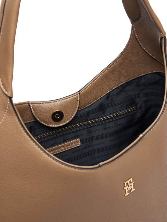 Tommy Hilfiger Tommy Hilfiger Kabelka Th Everyday Hobo AW0AW19187 Béžová