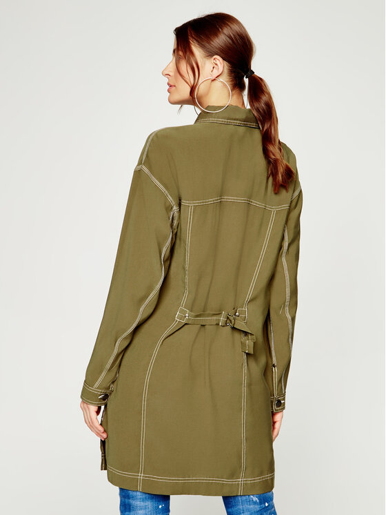 Lee Lee Camicia Elongated Duster L45WCWNX 112110654 Verde Regular Fit