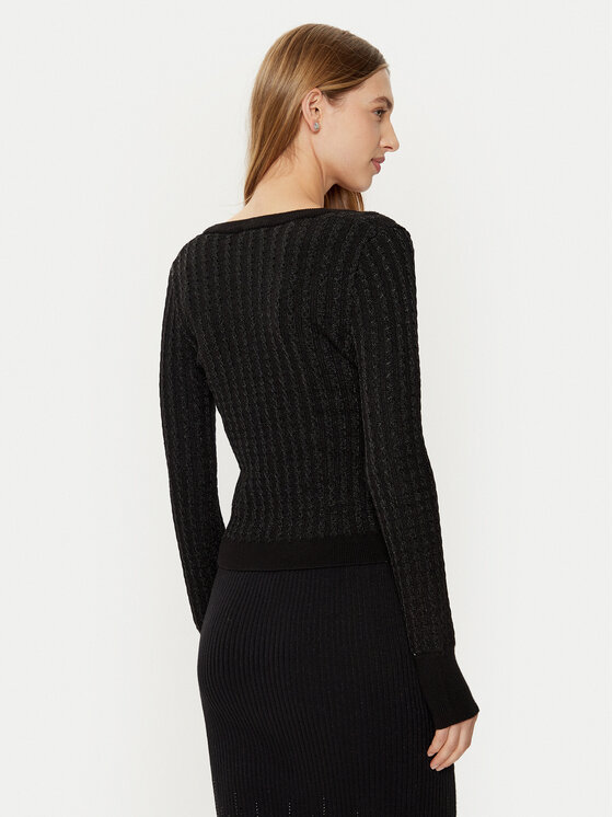 Guess Guess Cardigan W5RR05 Z3KT0 Negru Regular Fit