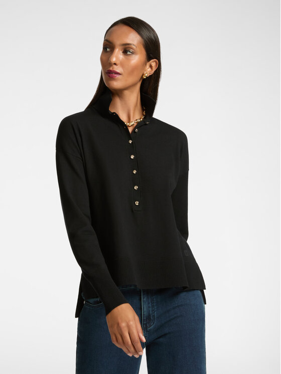 Elena Mirò Elena Mirò Maglione M455Z000585N033 Nero Regular Fit