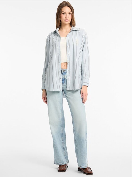 Guess Jeans Guess Jeans Košile 179901 Modrá Classic Fit