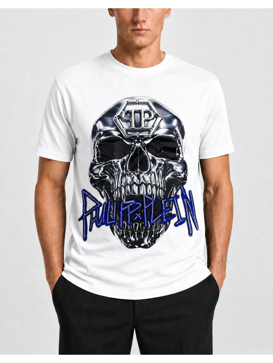 PHILIPP PLEIN PHILIPP PLEIN T-Shirt 31616 Bílá Regular Fit