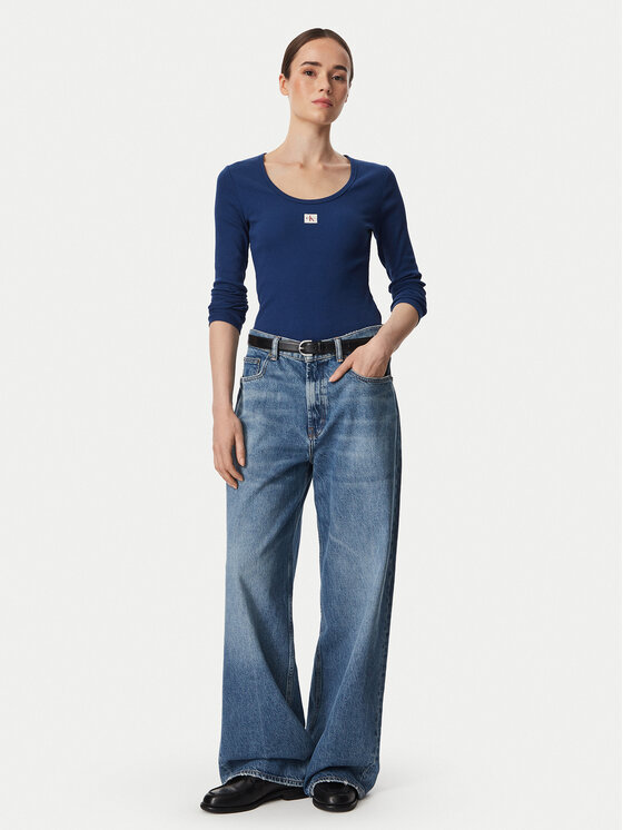 Calvin Klein Jeans Calvin Klein Jeans Bluzka LV047D218G Niebieski Slim Fit