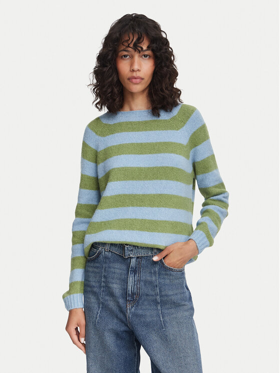 Weekend Max Mara Pulover Ghiacci 2625366211 Albastru Regular Fit