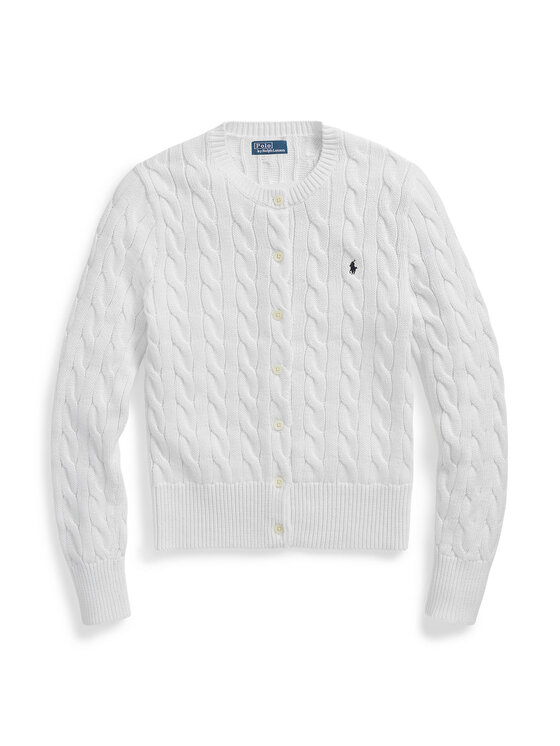 Polo Ralph Lauren Polo Ralph Lauren Kardigán 211971868007 Biela Slim Fit