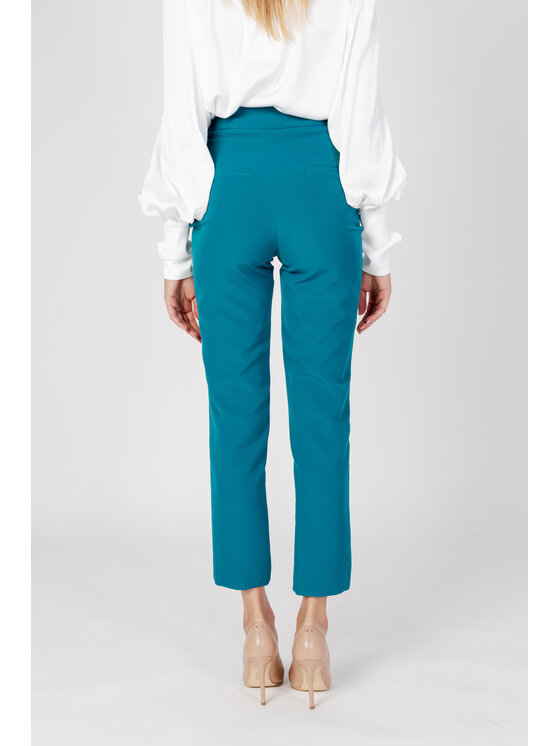Silence Silence Pantaloni chino BASIC CASSIOPEA Verde Basic Fit
