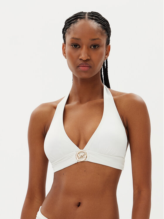 MICHAEL Michael Kors MICHAEL Michael Kors Bikini partea de sus MM7M275 Alb