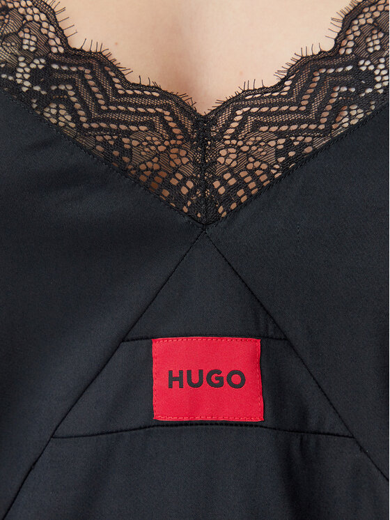 HUGO HUGO Сорочка-піжама Red Label 50531653 Чорний Regular Fit