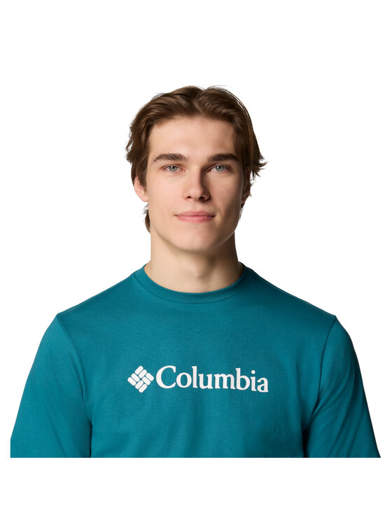 Columbia Columbia T-Shirt Columbia CSC Basic Logo SS Tee Zielony Regular Fit