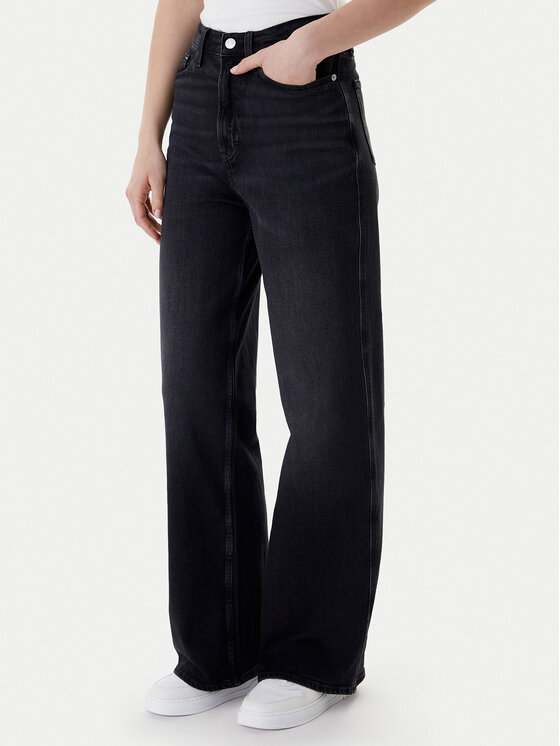Tommy Jeans Tommy Jeans Jeansy Claire DW0DW22453 Černá Wide Leg