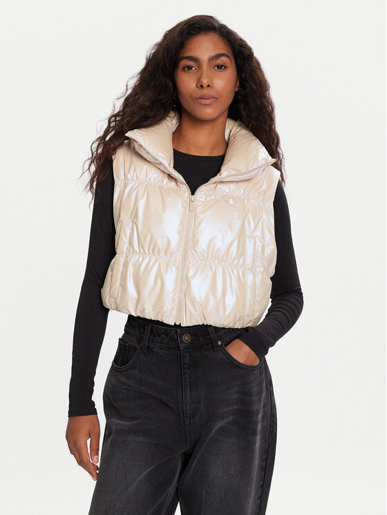 adidas adidas Winterjacke Essentials Glossy 2-In-1 JX2985 Beige Loose Fit