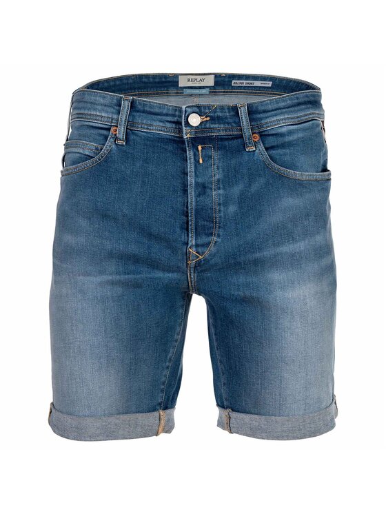 REPLAY REPLAY Szorty materiałowe 28638 Niebieski Slim Fit