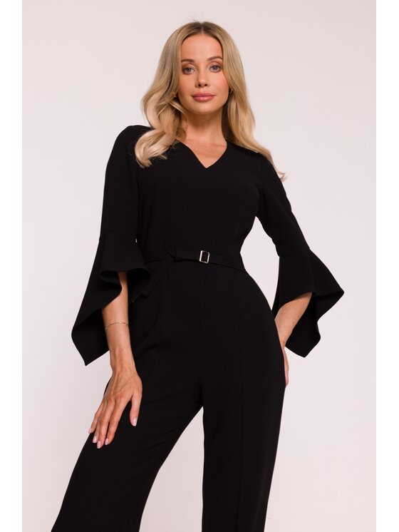 Stylove Stylove Kombinezon S416 Czarny A-Line Fit
