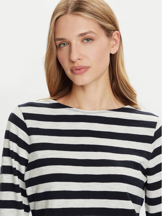 Marc O'Polo Marc O'Polo Bluzka 508 3014 52145 Granatowy Relaxed Fit