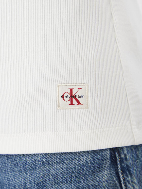 Calvin Klein Jeans Calvin Klein Jeans Bluzka LV047G207G Biały Regular Fit