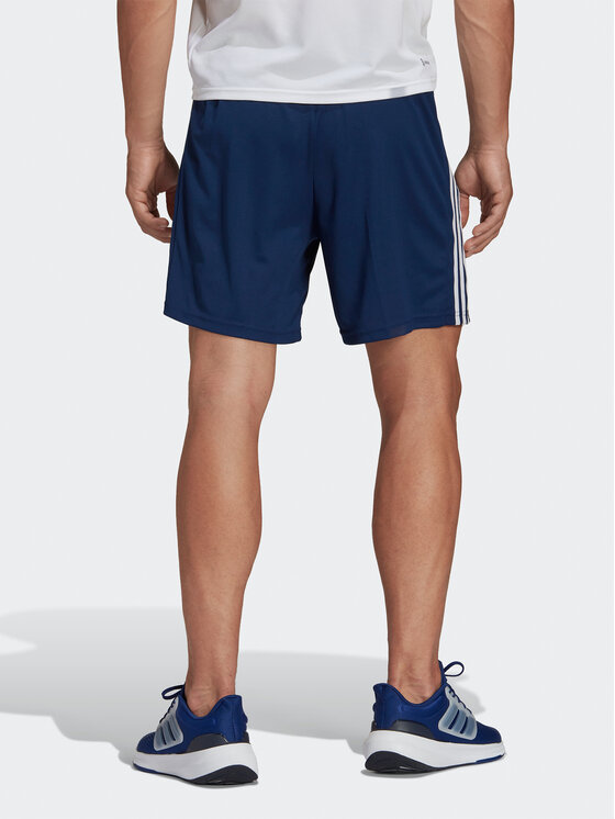 adidas adidas Sportske kratke hlače Train Essentials Piqué 3-Stripes Training Shorts IB8112 Plava Regular Fit