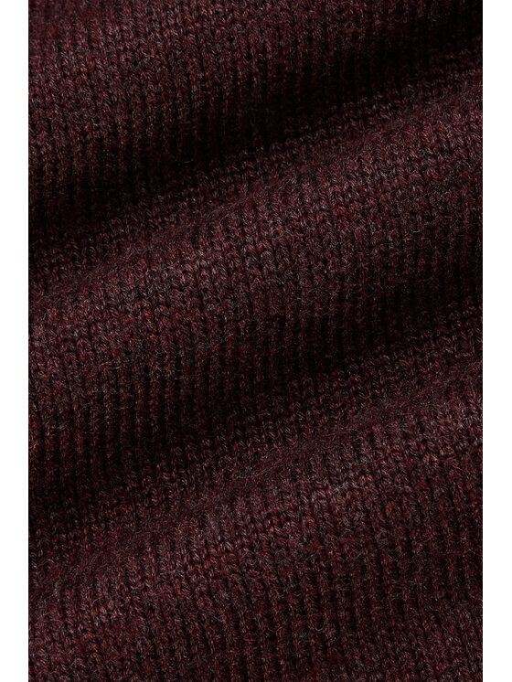 Lancerto Lancerto Sweter Sigmar SW073225000082 Bordowy Regular Fit
