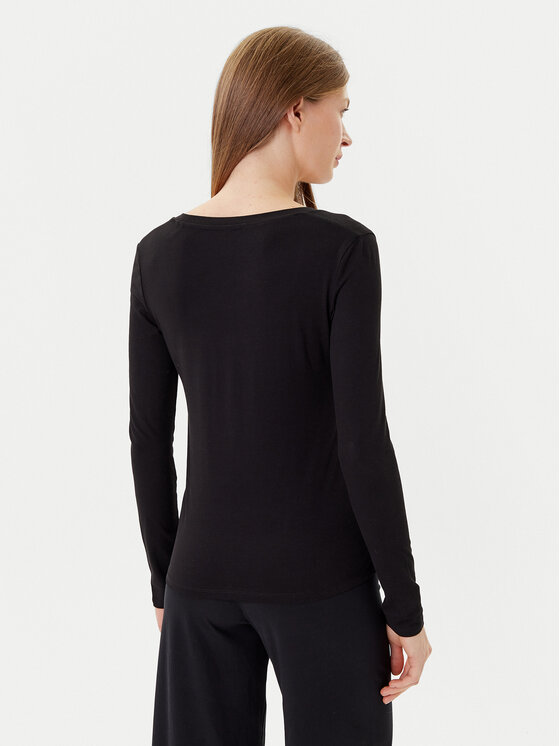 Guess Guess Bluză O5RI00 KBBU1 Negru Regular Fit
