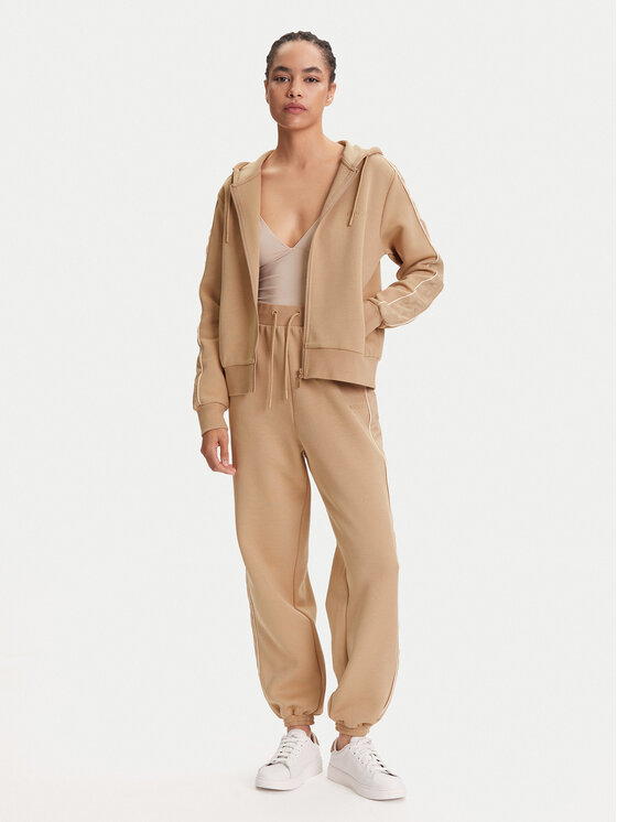 Guess Guess Mikina V5YQ00 KB3P2 Béžová Regular Fit